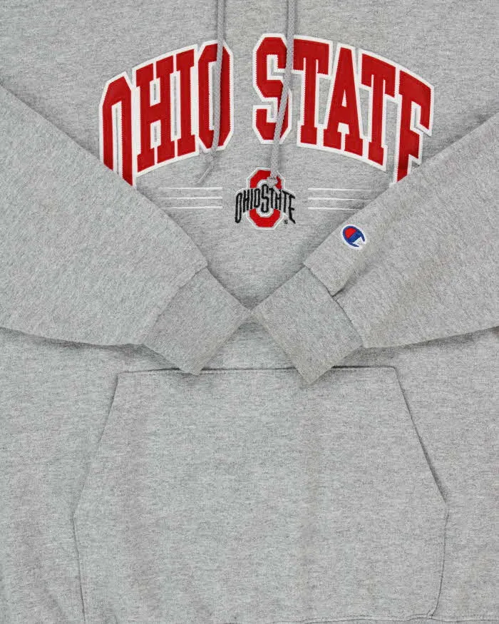 Vintage Y2K 00s Champion Ohio State Marl Grey Pullover Hoodie - L sold by Rokit product image thumbnail 4