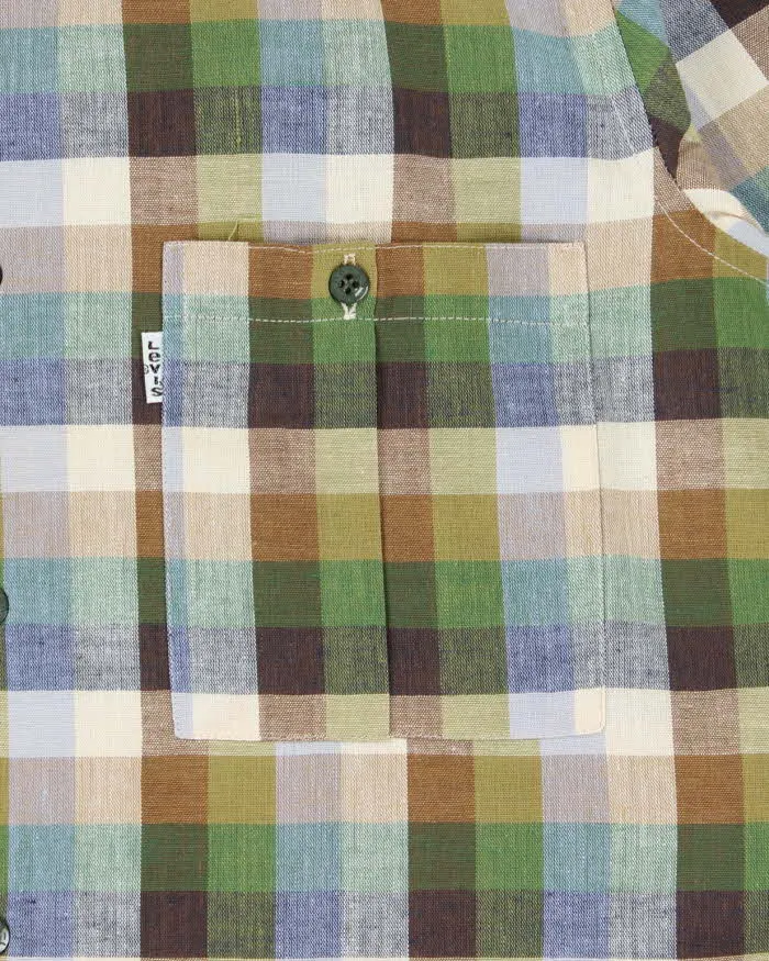 Deadstock 1980s Levi's White Tab Check Short Sleeve Shirt - L sold by Rokit product image thumbnail 4