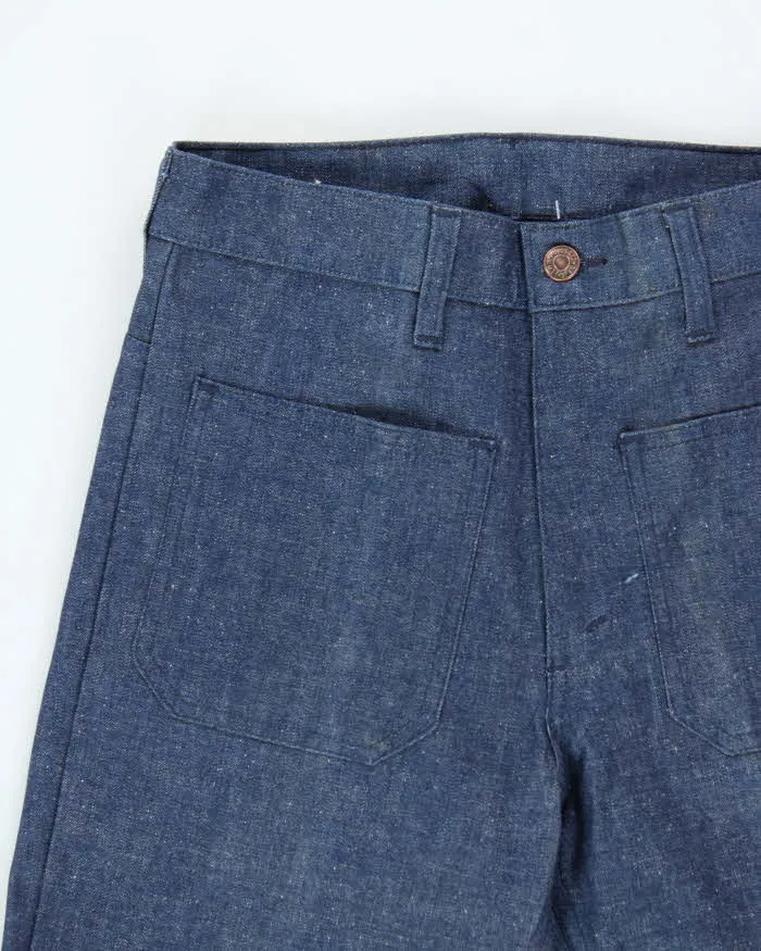 DSWT Vintage 1973 Levi's Shipmates Big E Raw Denim Women's High Waisted Flared Bell Bottom Jeans - W28 L35 sold by Rokit product image thumbnail 3