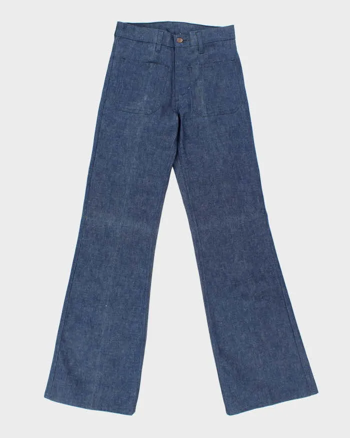 DSWT Vintage 1973 Levi's Shipmates Big E Raw Denim Women's High Waisted Flared Bell Bottom Jeans - W28 L35 sold by Rokit