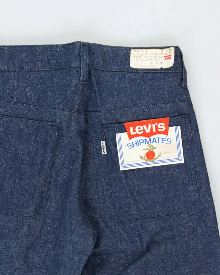 DSWT Vintage 1973 Levi's Shipmates Big E Raw Denim Women's High Waisted Flared Bell Bottom Jeans - W28 L35 sold by Rokit product image thumbnail 4