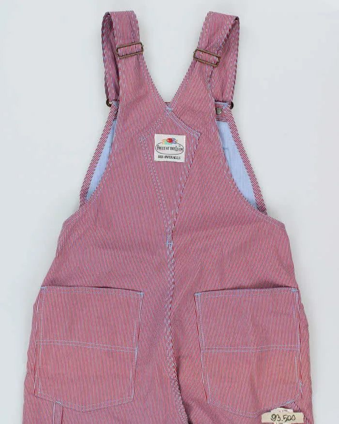 DSWT 1980s Fruit Of The Loom Pinstriped Dungarees - W30 L34 sold by Rokit product image thumbnail 5