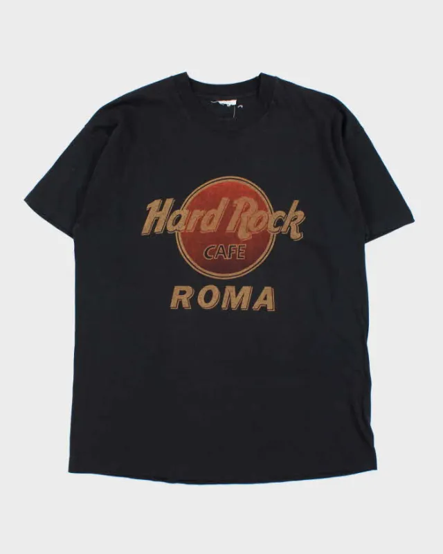 Vintage 1980s Hard Rock Cafe Roma Single Stitch Crewneck T-Shirt - L made by Hard Rock Cafe