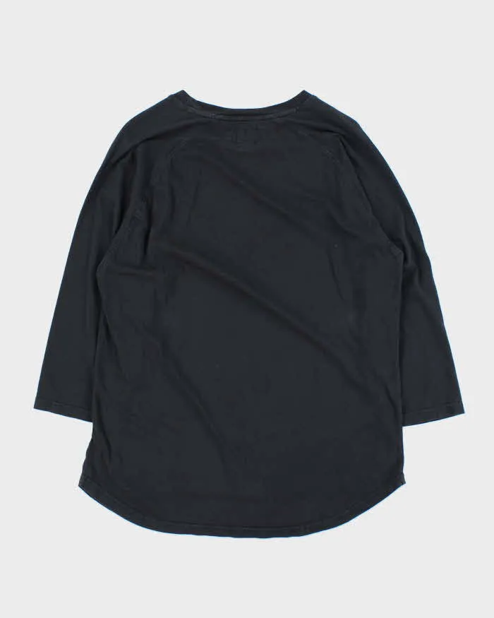 Vintage Stussy Embroidered Crewneck Raglan T-Shirt - L sold by Rokit product image thumbnail 2