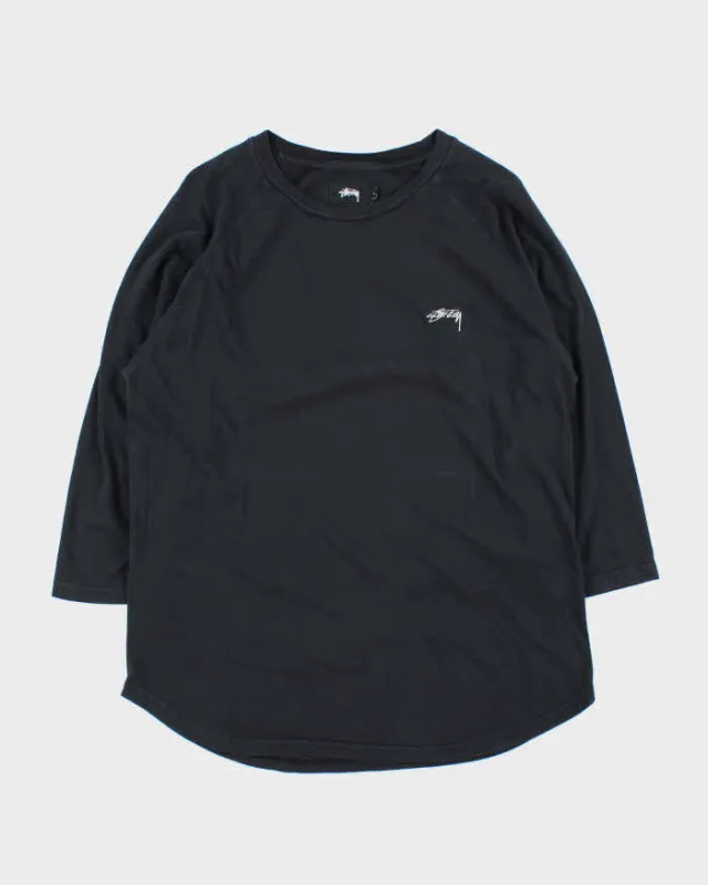 Vintage Stussy Embroidered Crewneck Raglan T-Shirt - L made by Stussy