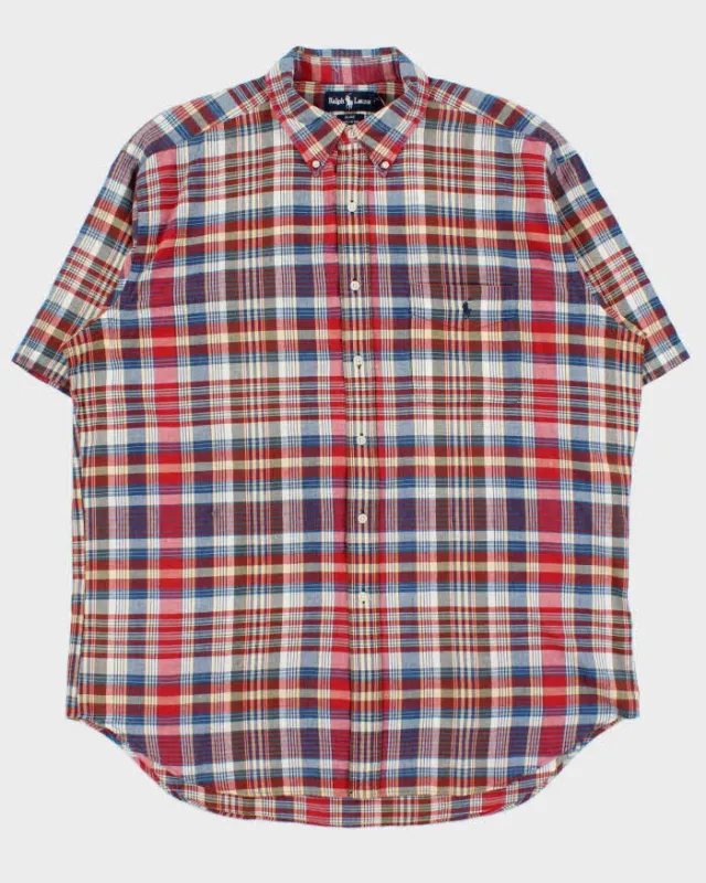 Vintage 1990s Ralph Lauren Checked Short Sleeve Shirt - XL sold by Rokit
