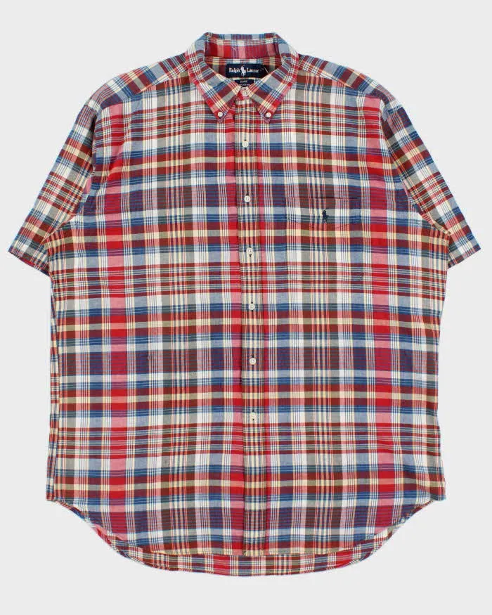 Vintage 1990s Ralph Lauren Checked Short Sleeve Shirt - XL sold by Rokit