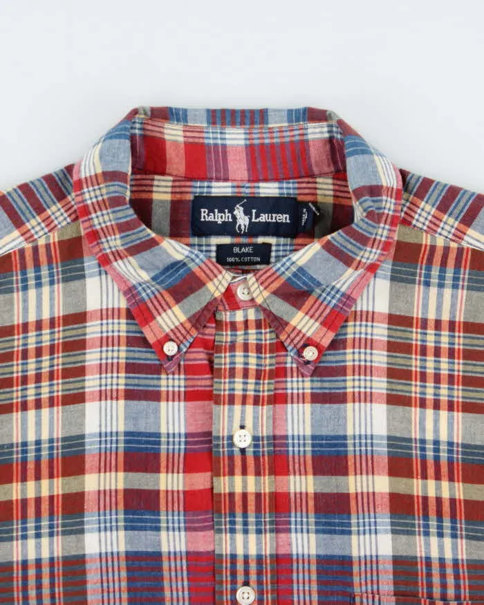 Vintage 1990s Ralph Lauren Checked Short Sleeve Shirt - XL sold by Rokit product image thumbnail 5