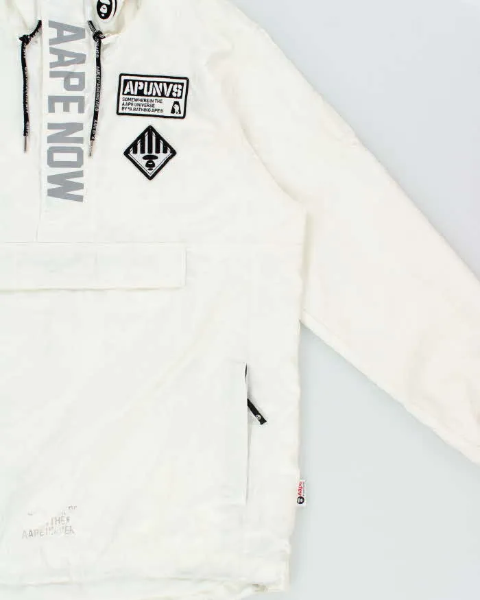 Vintage Aape By A Bathing Ape Apunvs Military 3M Camo Shell Quarter-Zip Windbreaker Jacket - L sold by Rokit product image thumbnail 3