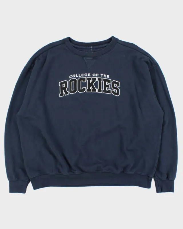 Vintage Y2K 00s College Of The Rockies Crewneck Sweatshirt - XXL made by Rokit