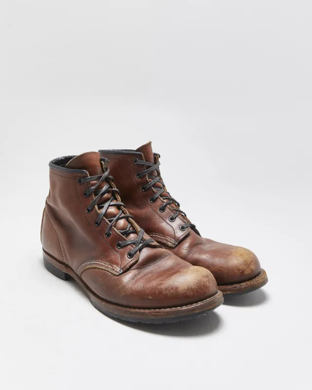 Vintage Red Wing 9016 Beckman Chestnut Featherstone Made In USA Round Toe Ankle Boots - UK8.5 made by Rokit