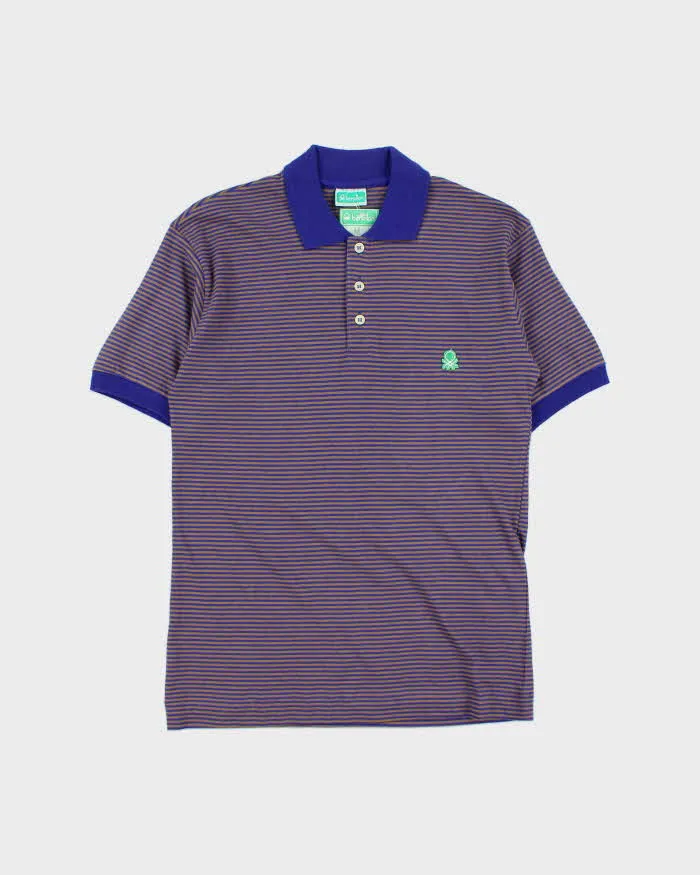 DSWT 1980s Benetton Stripe Polo Shirt - S sold by Rokit