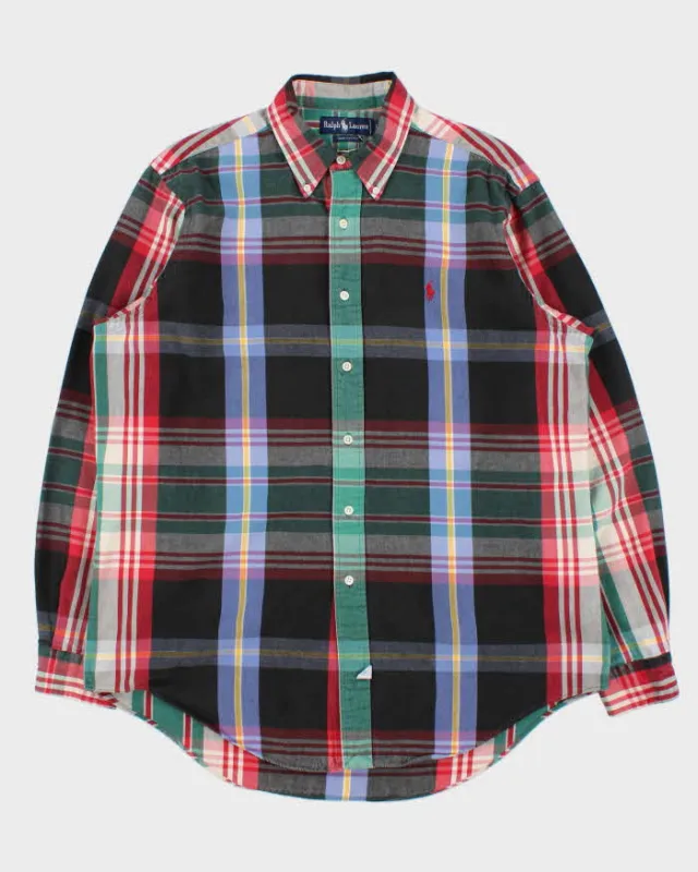 Vintage 1990s Ralph Lauren Heavyweight Plaid Long Sleeve Shirt - L sold by Rokit