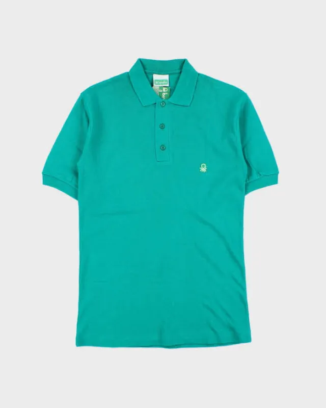 DSWT 1980s Benetton Short Sleeve Polo Shirt - S made by United Colors Of Benetton