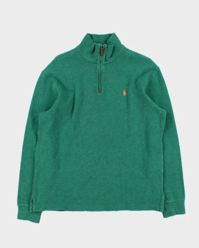 Vintage Polo Ralph Lauren Classic Quarter-Zip Sweatshirt - M made by Ralph Lauren