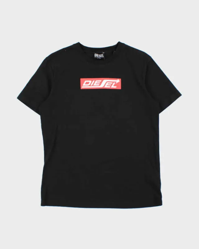 Vintage Diesel Box Logo Crewneck T-Shirt - L sold by Rokit