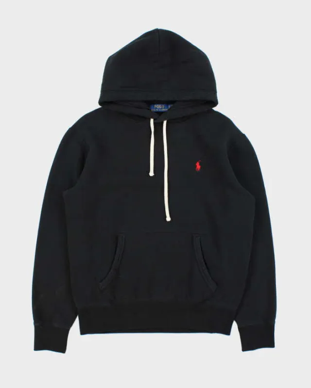 Vintage Polo Ralph Lauren Fleece Lined Pullover Hoodie - S sold by Rokit