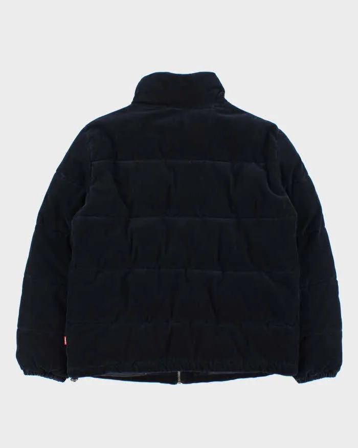 Levi's Corduroy Navy Puffer Jacket - M sold by Rokit product image thumbnail 2