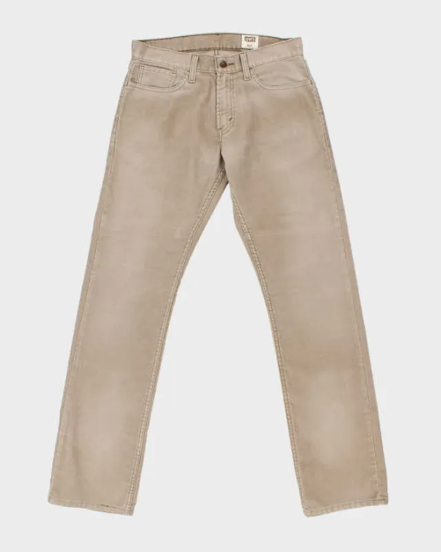Vintage Y2K 00s Levi's 514 White Tab Slim Straight Corduroy Trousers - W31 L35 sold by Rokit