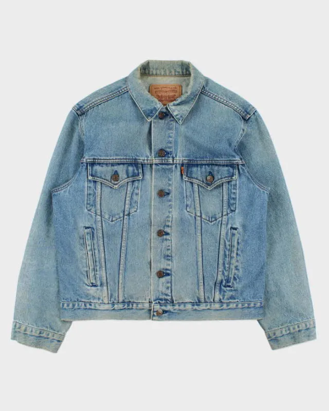 Vintage 2002 Levi's Orange Tab Type III Light Wash Denim Jacket - L made by Levi's