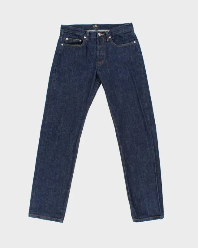 Vintage APC Selvedge Indigo Straight Leg Jeans - W31 L32 made by Rokit