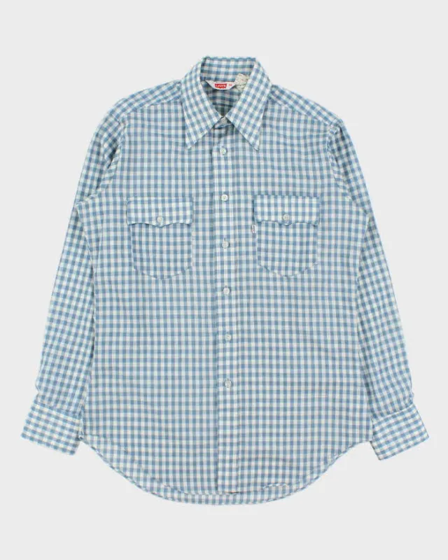 Vintage 1970s Levi's White Tab Check Shirt - M sold by Rokit