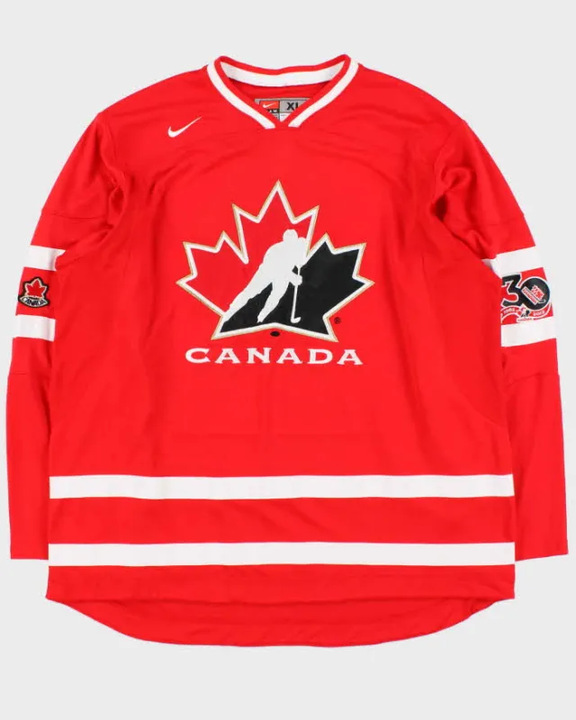 Vintage 1982-2012 Nike Team Canada 30 Years Patch Ice Hockey Jersey - XL sold by Rokit