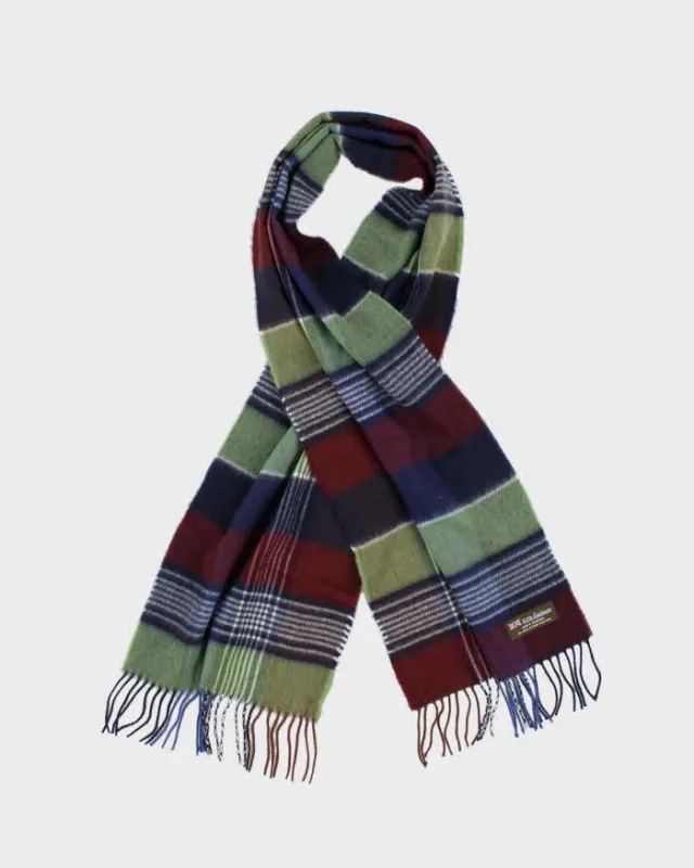 Vintage Checked Cashmere Scarf sold by Rokit