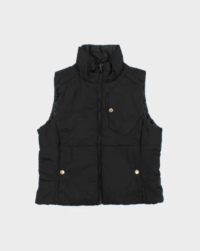 Vintage Y2K 00s Lauren Ralph Lauren Women's Animal Print Reversible Puffer Gilet - L made by Ralph Lauren