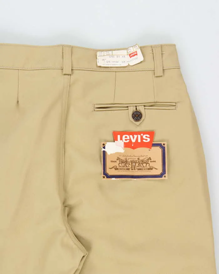 DSWT 1979 Levi's White Tab Made In Italy Double Pleated Straight Leg Trousers - W30 L36 sold by Rokit product image thumbnail 4