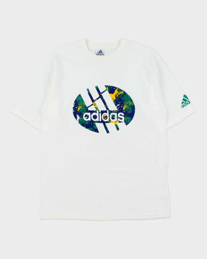 Vintage 1990s Adidas Earth Crewneck T-Shirt - M sold by Rokit