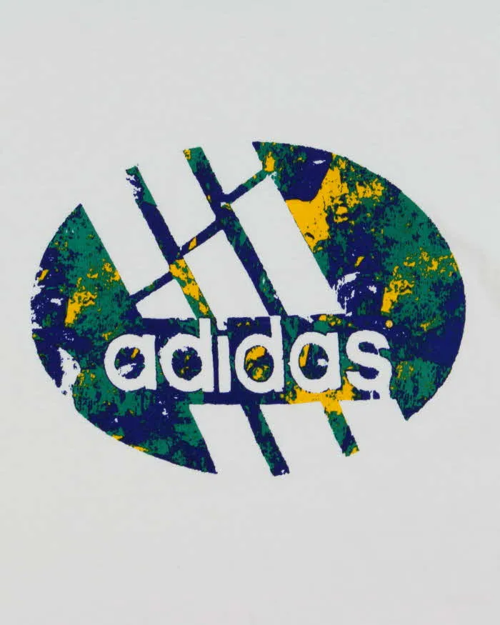 Vintage 1990s Adidas Earth Crewneck T-Shirt - M sold by Rokit product image thumbnail 4