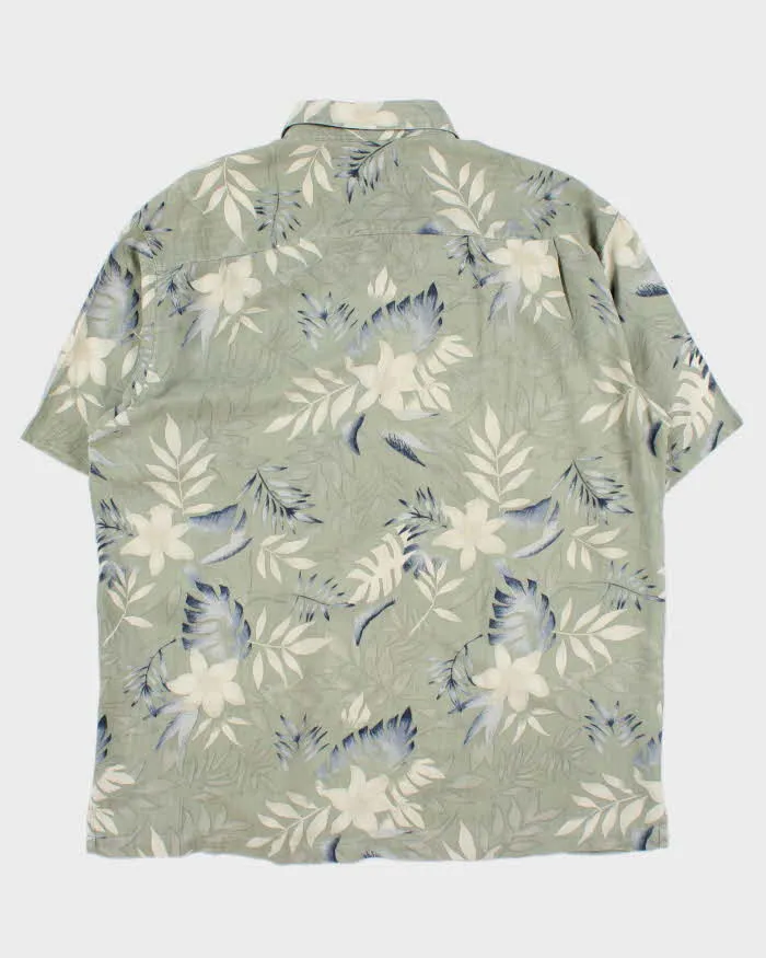 Vintage Y2K 00s Izod Pure Silk Floral Short Sleeve Shirt - XL sold by Rokit product image thumbnail 2