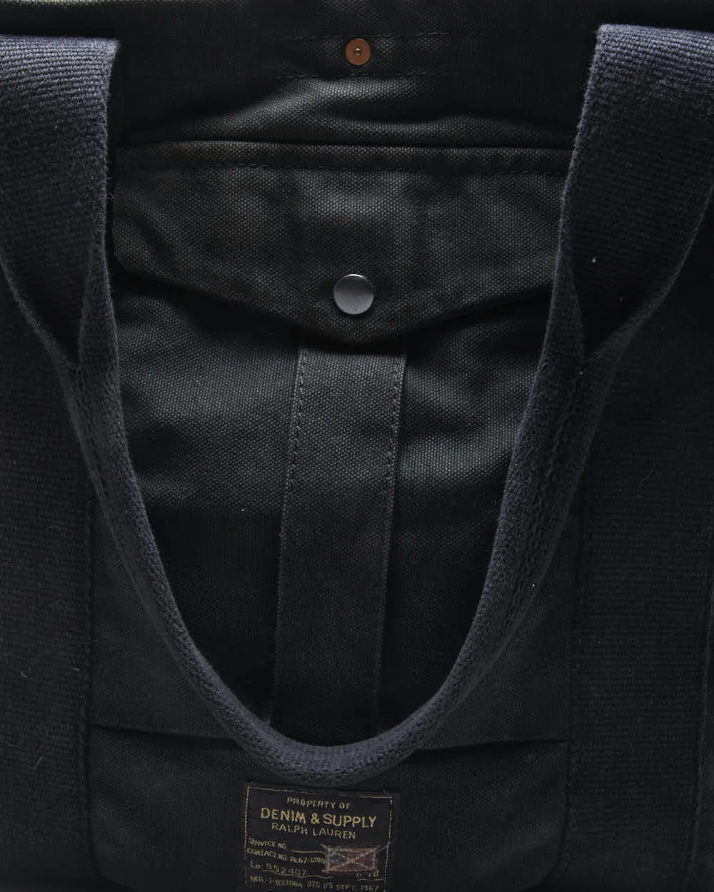 Vintage Ralph Lauren Denim & Supply Large Heavyweight Canvas Shopper Tote - OS sold by Rokit product image thumbnail 4