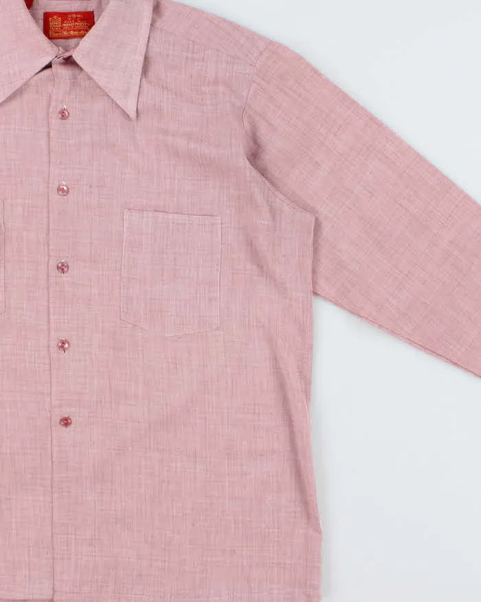 Vintage 1970s Sears Kings Road Perma-Prest Long Sleeve Check Shirt - M sold by Rokit product image thumbnail 3