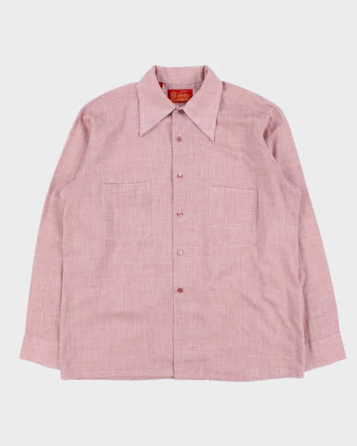 Vintage 1970s Sears Kings Road Perma-Prest Long Sleeve Check Shirt - M sold by Rokit
