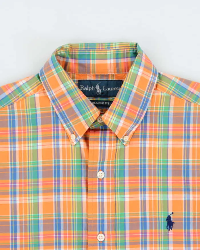 Vintage Y2K 00s Ralph Lauren Plaid Classic Fit Short Sleeve Shirt - S sold by Rokit product image thumbnail 5