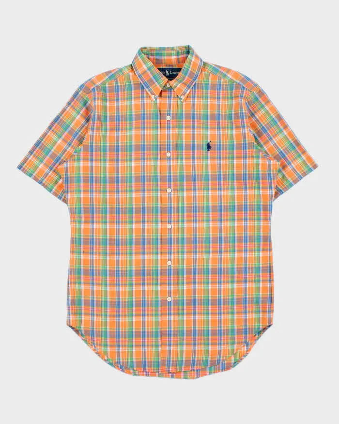 Vintage Y2K 00s Ralph Lauren Plaid Classic Fit Short Sleeve Shirt - S sold by Rokit