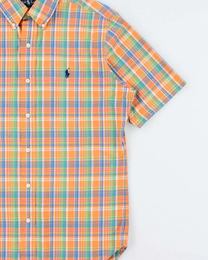 Vintage Y2K 00s Ralph Lauren Plaid Classic Fit Short Sleeve Shirt - S sold by Rokit product image thumbnail 3