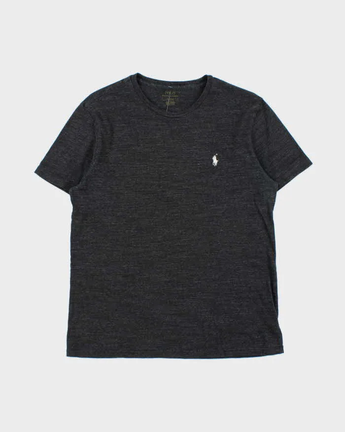 Vintage Polo Ralph Lauren Marl Grey Crewneck T-Shirt - M sold by Rokit