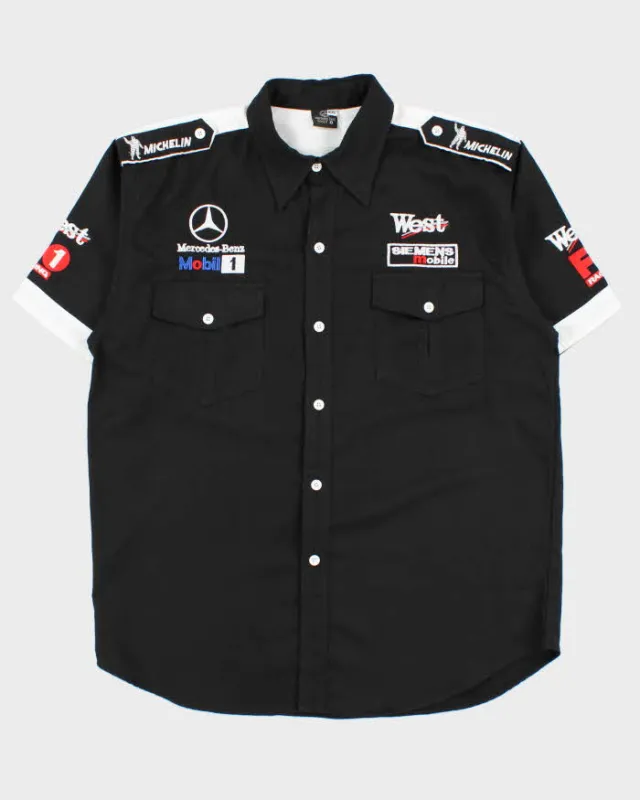 Vintage Y2K 00s Mercedes Benz F1 Racing Embroidered Short Sleeve Shirt - XXL sold by Rokit