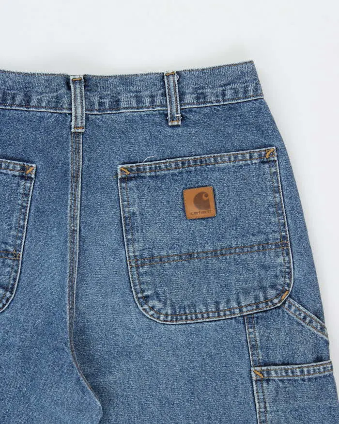Vintage Carhartt B13 Original Dungaree Fit Denim Carpenter Jeans - W34 L32 sold by Rokit product image thumbnail 4