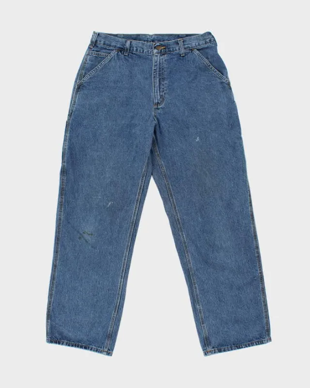 Vintage Carhartt B13 Original Dungaree Fit Denim Carpenter Jeans - W34 L32 sold by Rokit