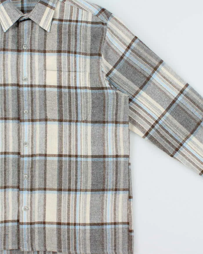Vintage 1970s Lancer Wool Plaid Long Sleeve Flannel Shirt - M sold by Rokit product image thumbnail 3