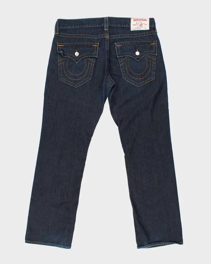Vintage True Religion Raw Flap Pocket Low Rise Straight Leg Denim Jeans - W38 L34 sold by Rokit product image thumbnail 2