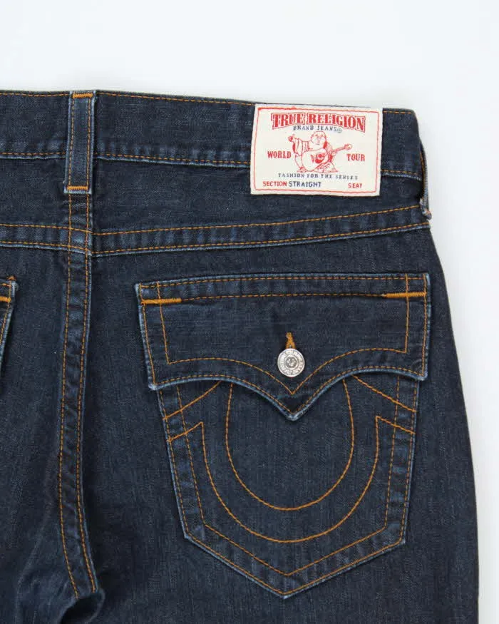 Vintage True Religion Raw Flap Pocket Low Rise Straight Leg Denim Jeans - W38 L34 sold by Rokit product image thumbnail 4