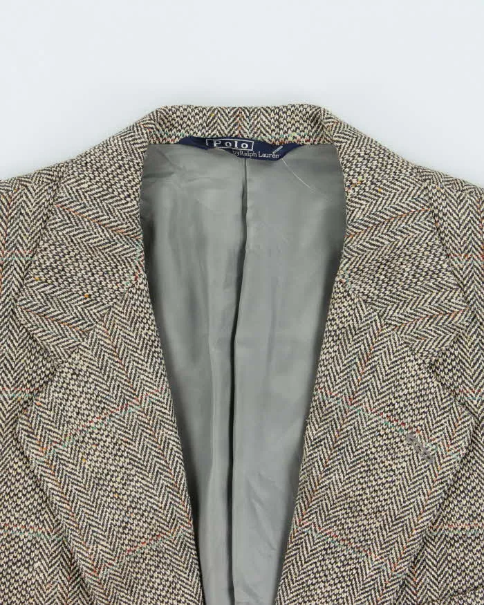 Vintage 00s Polo Ralph Lauren Houndstooth Tweed Wool Blend Single Breasted Blazer - M sold by Rokit product image thumbnail 5