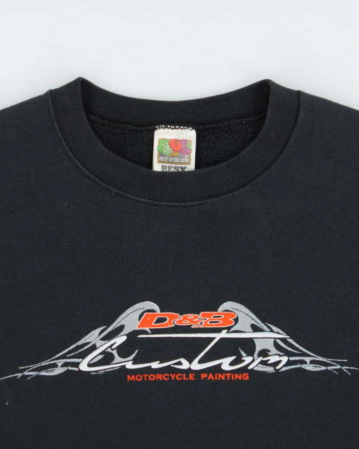 Vintage 1990s D&B Custom Motorcycle Flame Crewneck Sweatshirt - M sold by Rokit product image thumbnail 5