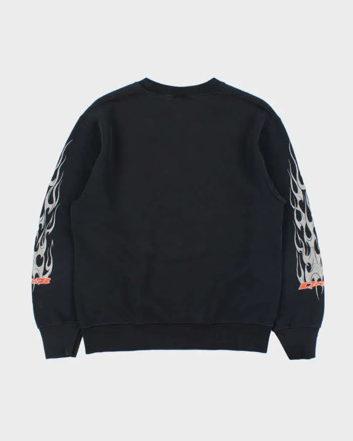 Vintage 1990s D&B Custom Motorcycle Flame Crewneck Sweatshirt - M sold by Rokit product image thumbnail 2