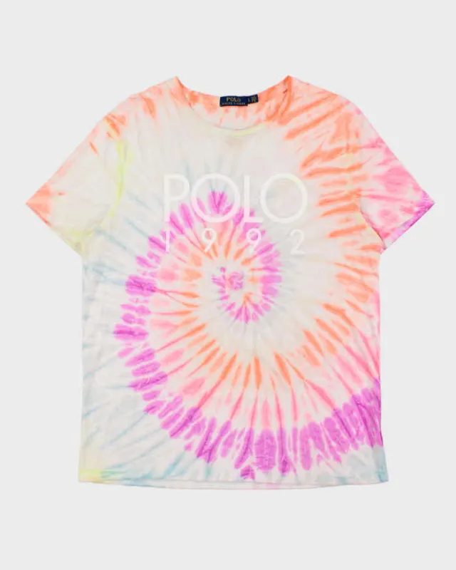 Vintage Polo Stadium 1992 Ralph Lauren Tie-Dye Crewneck T-Shirt - L made by Ralph Lauren